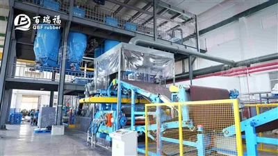 A Base de fabricação de borracha QBF lançou a linha de produção de mixagem de...